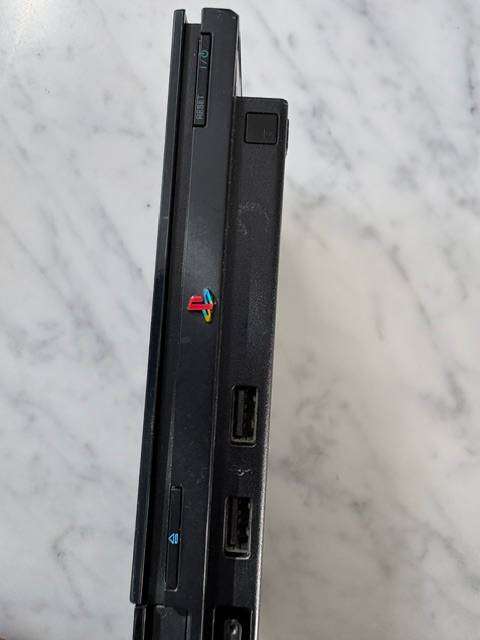 PS2 SLIM CONSOLE BLACK WITH EXTRA'S