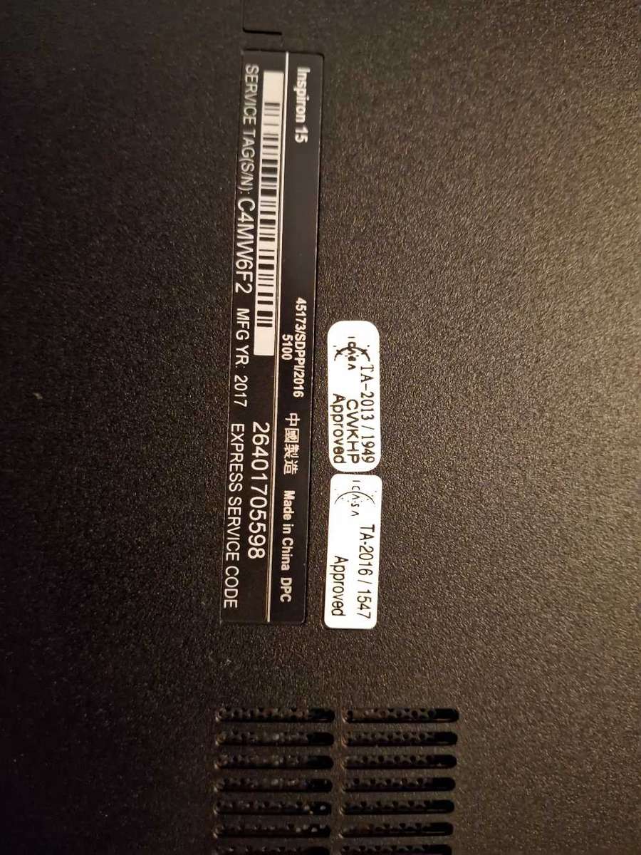 Laptop Dell Inspiron 15 - 3000 series