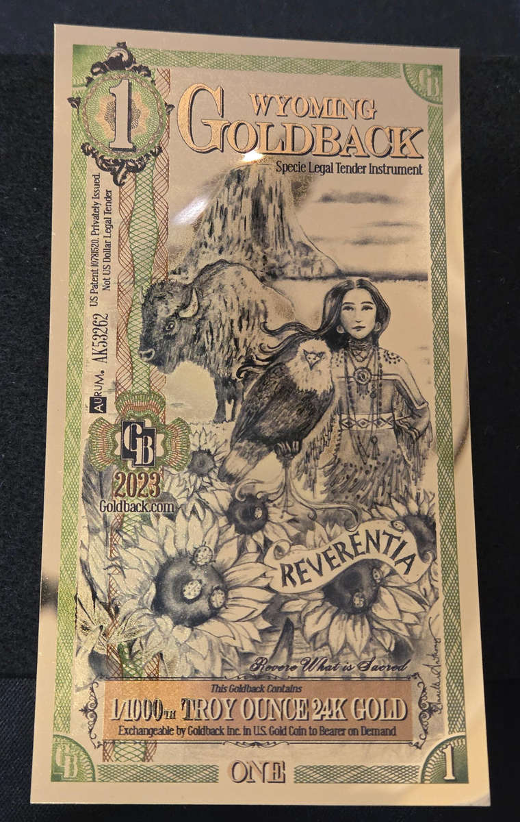 1 Goldback - Wyoming