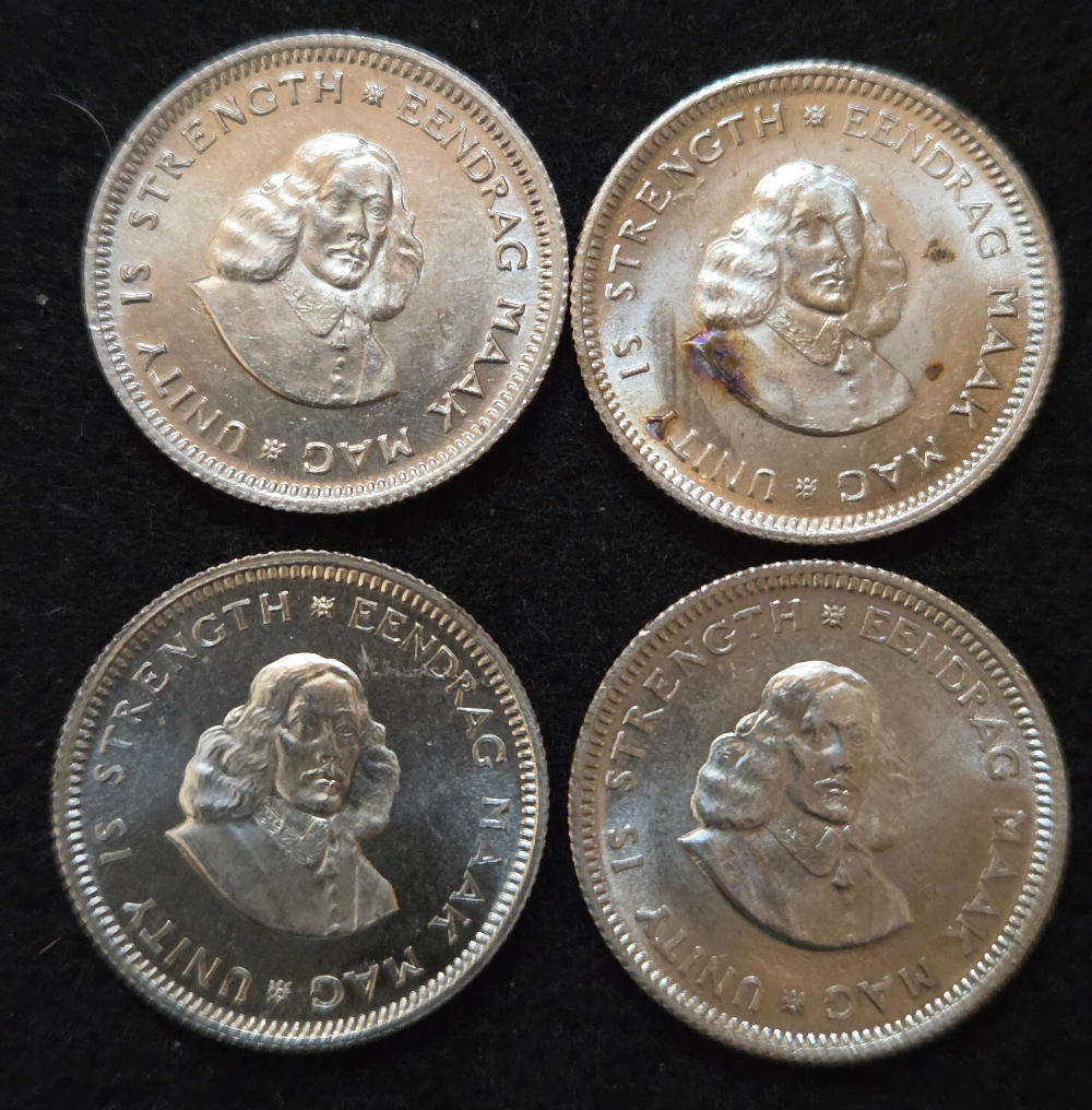 1961,62,63,64 Proof 5 cents