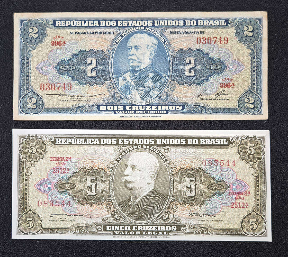 Selection of Brazilian banknotes