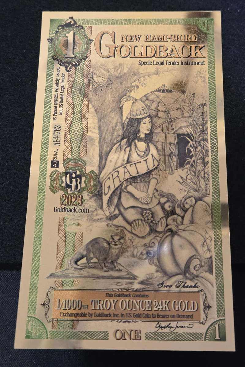 1 Goldback - New Hampshire