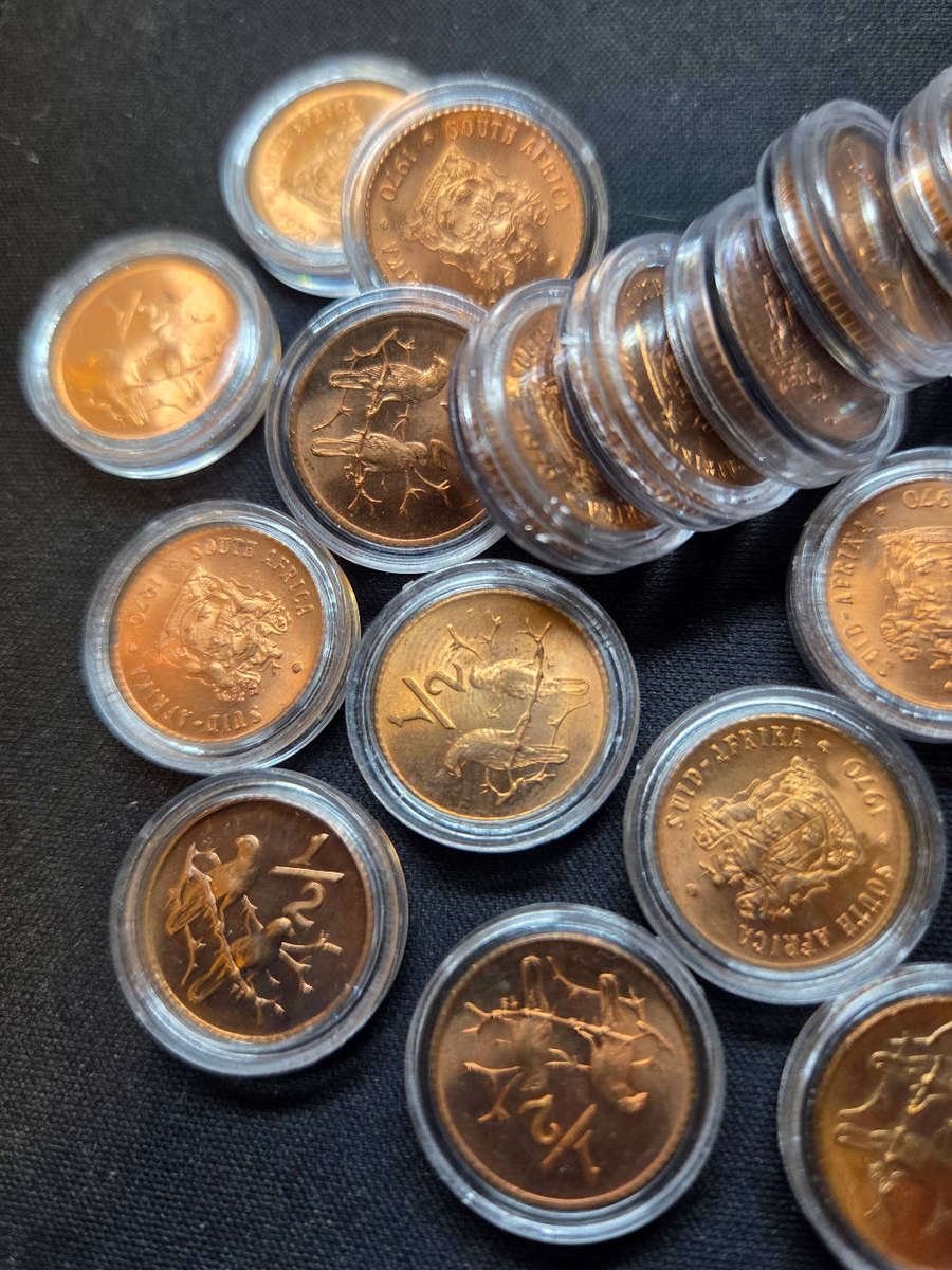 Proof ½ cents x 19
