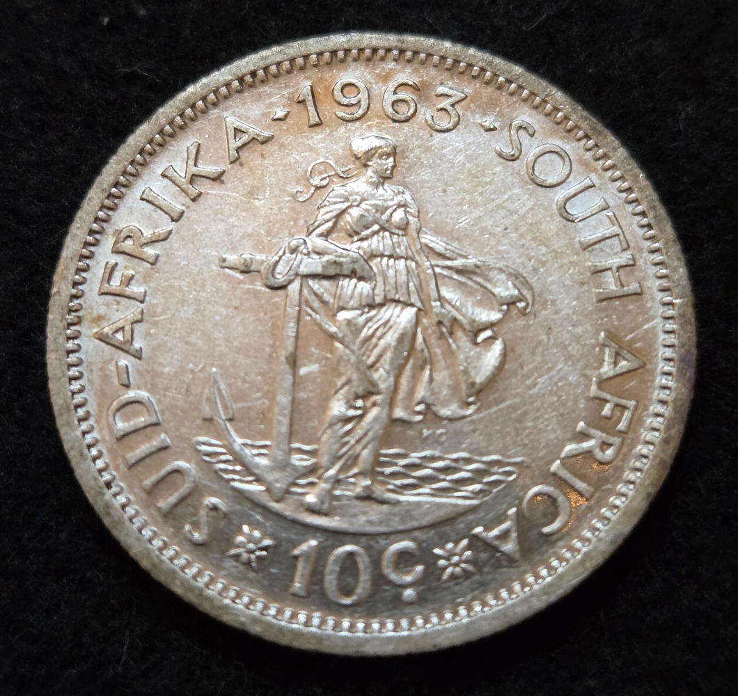 1963 - 10c, 50% silver