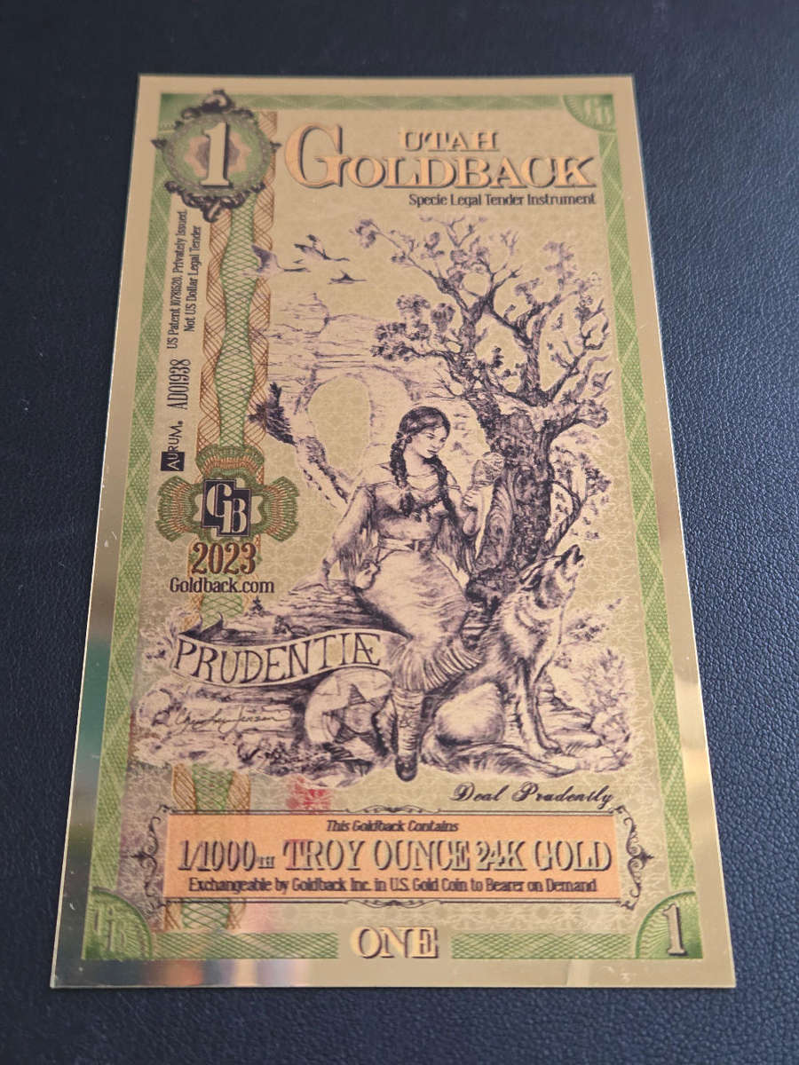 24ct Goldbacks - Utah (3 x availabl).