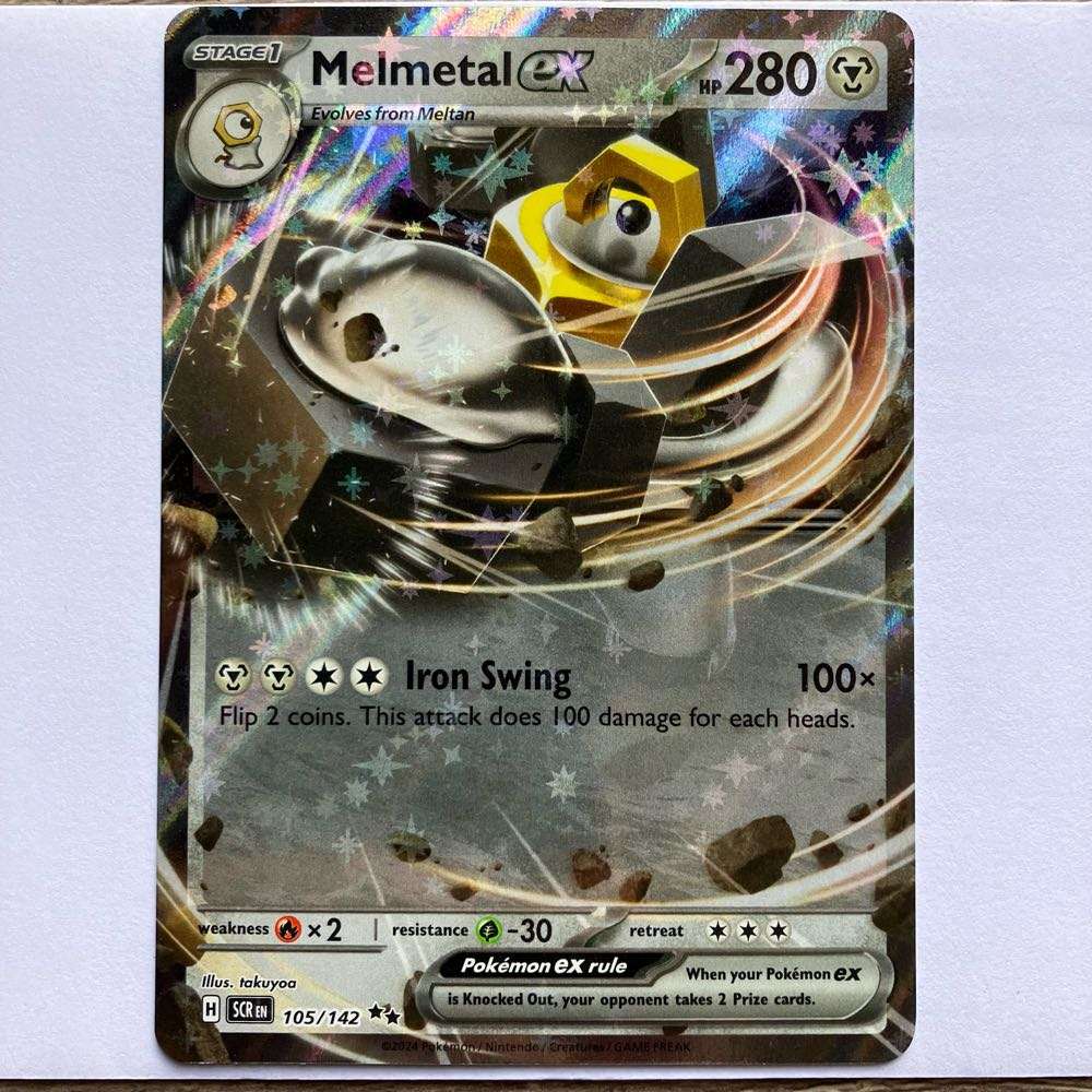Pokemon Trading Card Game - Melmetal Ex - 105 / 142 - Stellar Crown - Holo
