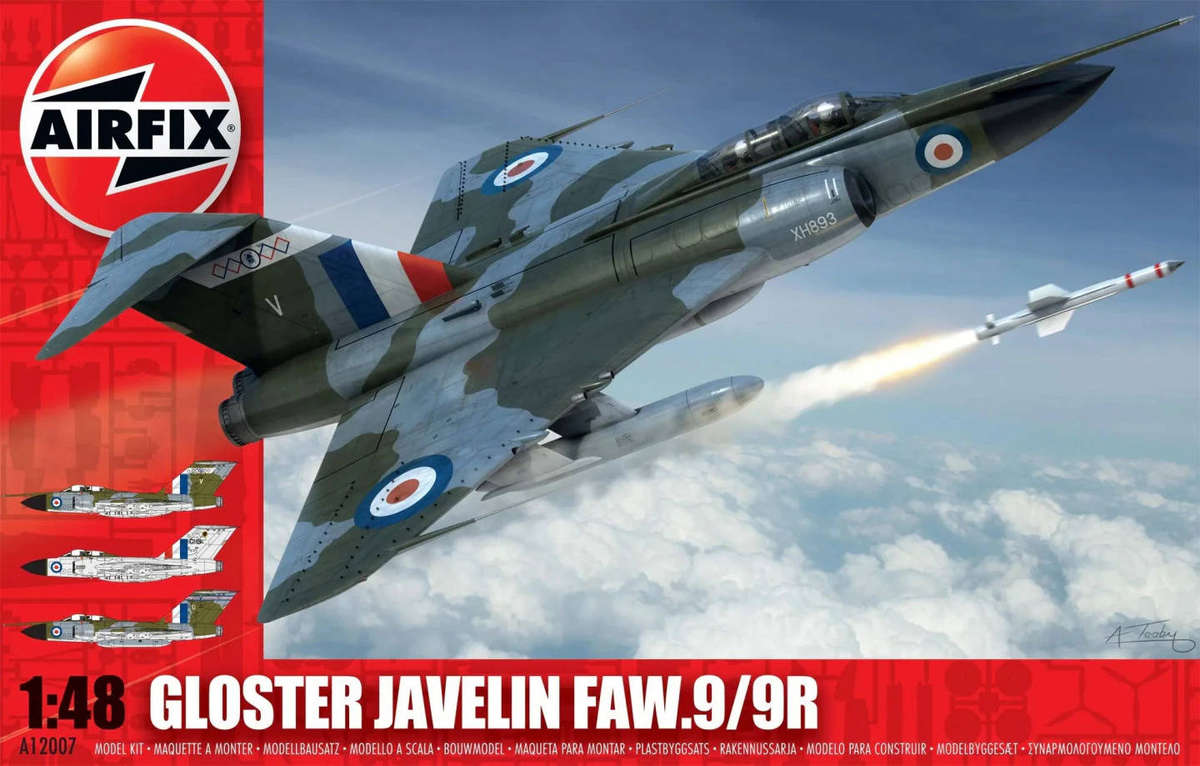 Airfix Model, Gloster Javelin FAW.9/9R, No. A12007, 1:48 Scale