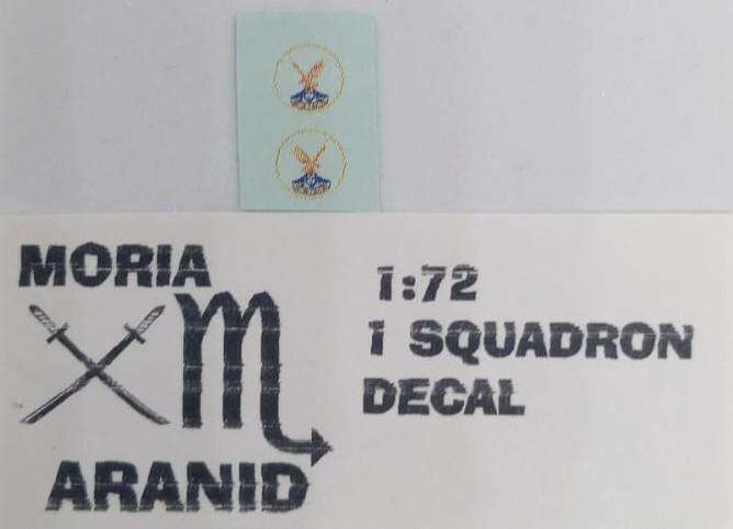 Moria Aranid Decals, SAAF 1 Sqd Badge, ACD-06, 1/72 Scale