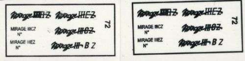 Moria Aranid Decals,  Mirage III CZ/EZ/BZ Logo Badge,  ACD-151,  Decals,  1/72 Scale
