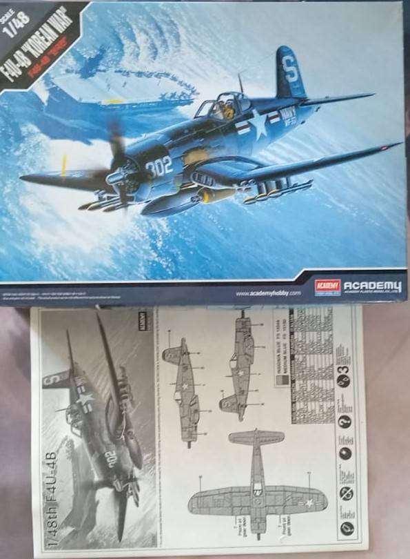 Academy Models, F4U-4B USA Corsair - Korean War, ACAD12267, 1/48 Scale,