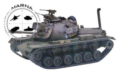 Academy Minicraft Model, Vintage  US M48A3 PATTON TANK Model 1310 1/35 Scale