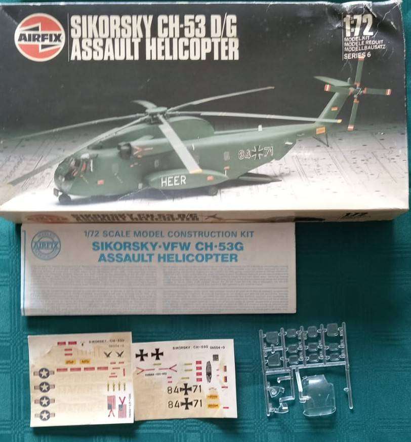 Airfix Model, Sikorsky CH-53 D/G Assault Helicopter, Series 6, A06004 1/72 Scale,