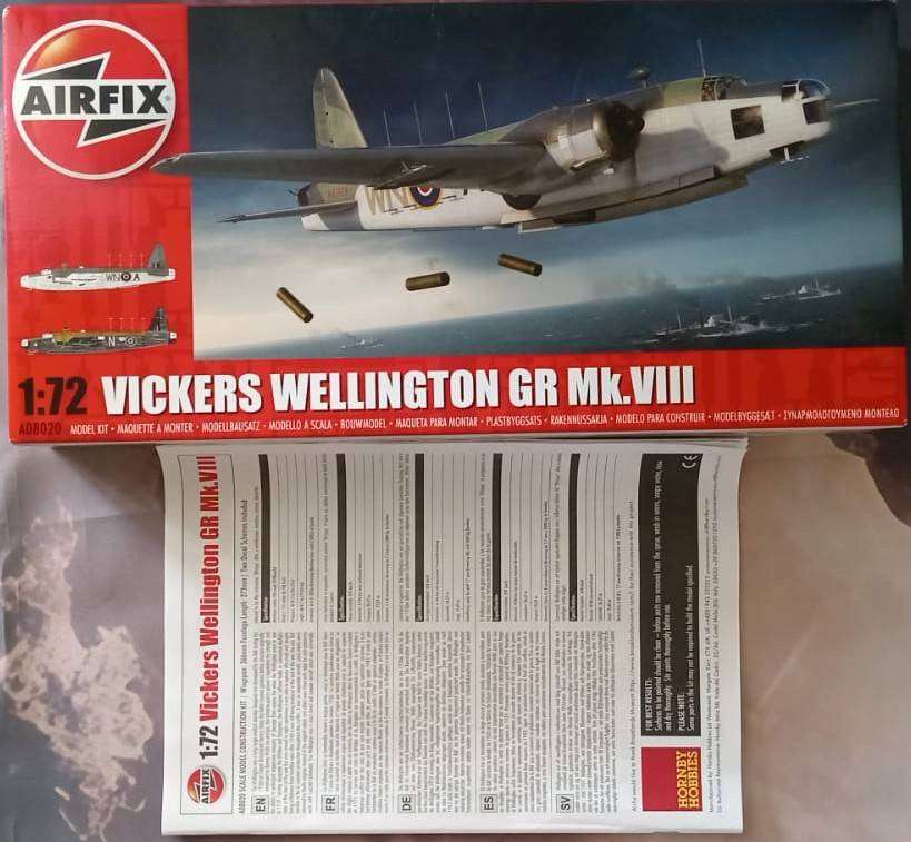 Airfix Models, Vickers Wellington GR Mk.VIII, A08020, 1/72 Scale,