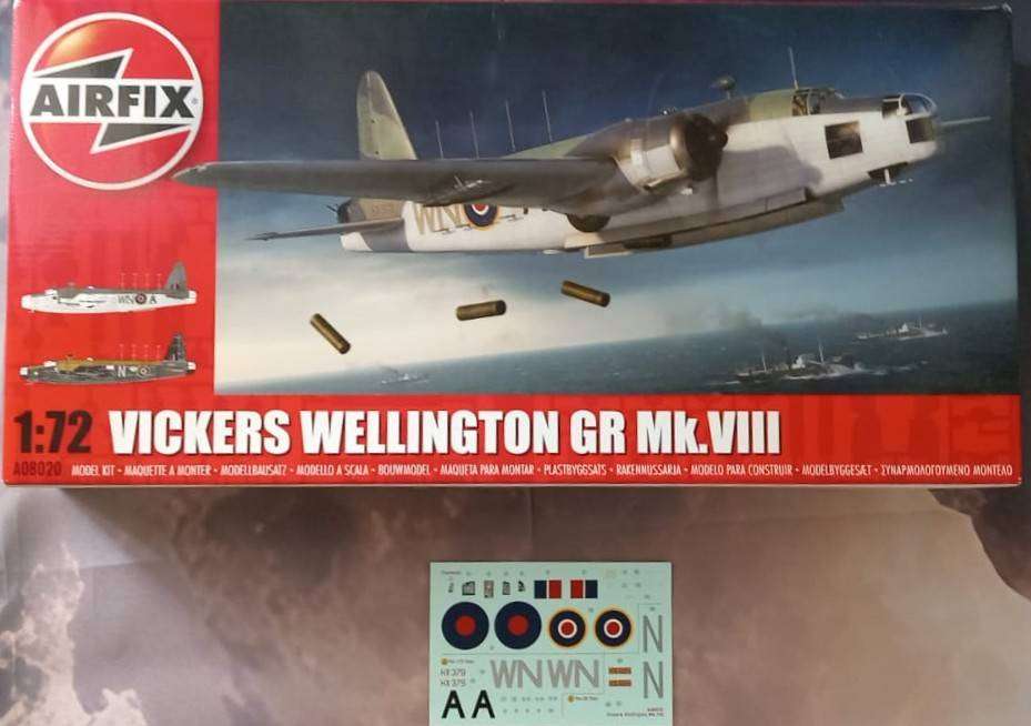 Airfix Models, Vickers Wellington GR Mk.VIII, A08020, 1/72 Scale,