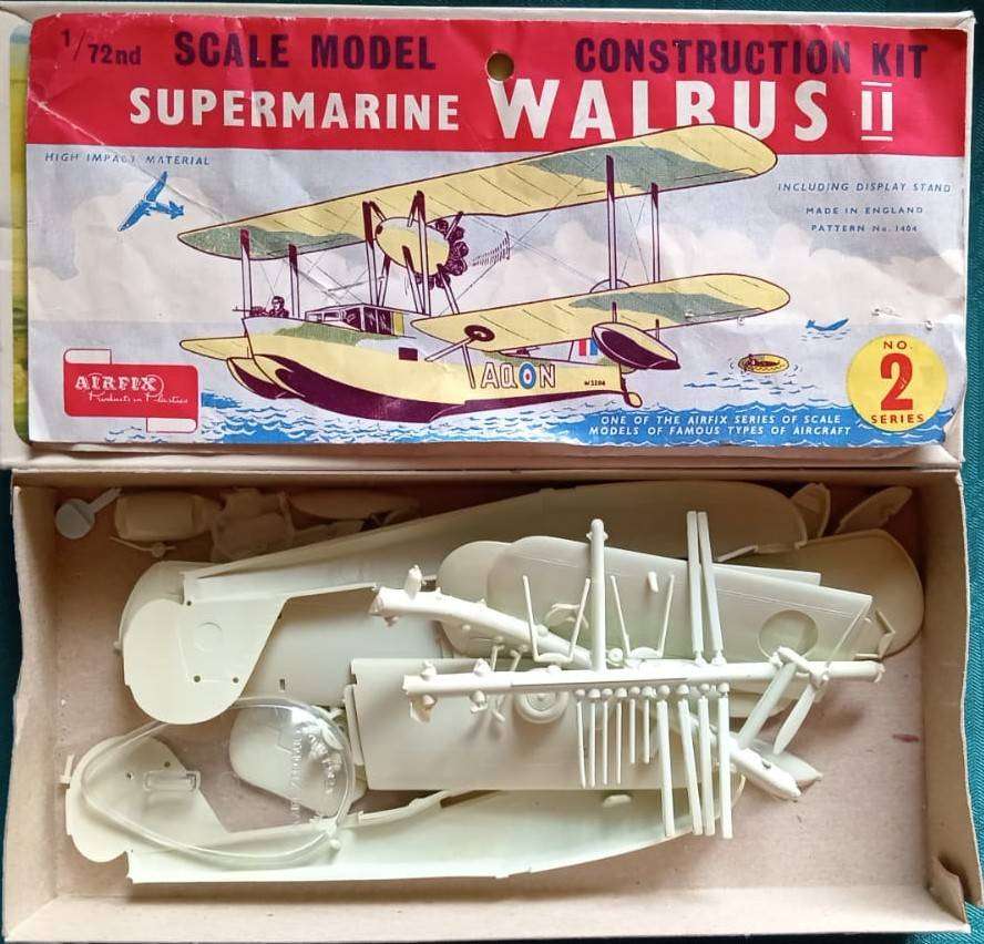 Airfix Model, Supermarine Walrus II, Series 2, No. 1404, 1:72 Scale,