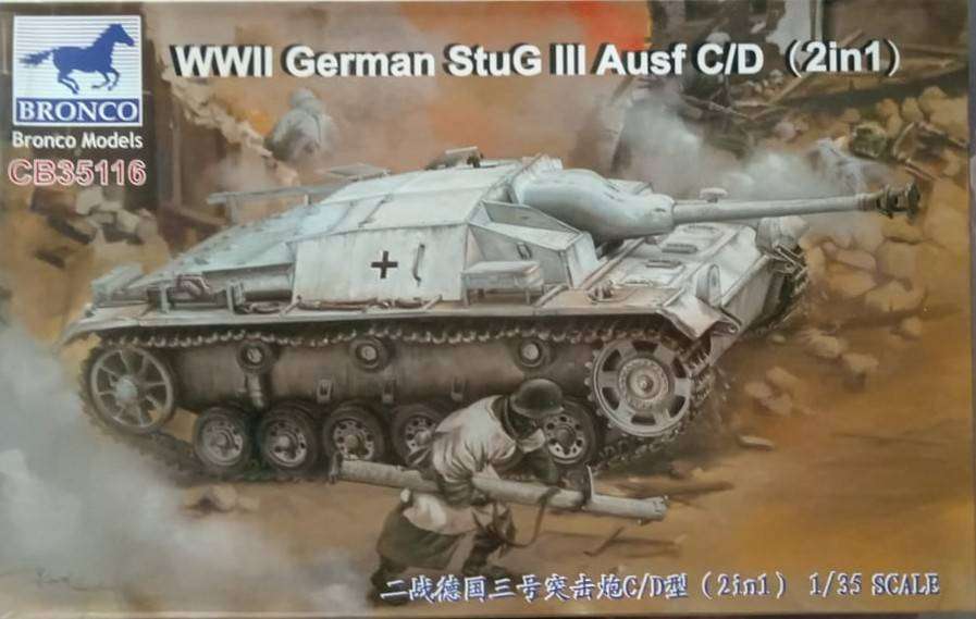 Bronco Models, WWII German StuG III Ausf C/D (2in1),  CB35116, 1/35 Scale,