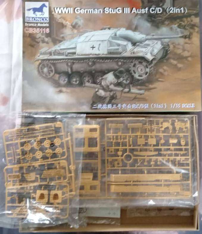 Bronco Models, WWII German StuG III Ausf C/D (2in1),  CB35116, 1/35 Scale,