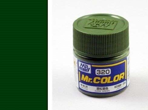 Mr. Color Paint, C320 Dark Green (Semi-Gloss) (10ml)
