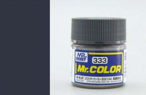 Mr. Color - C333 Extra Dark Sea Grey BS381C/640 (Semi-Gloss) (10ml)