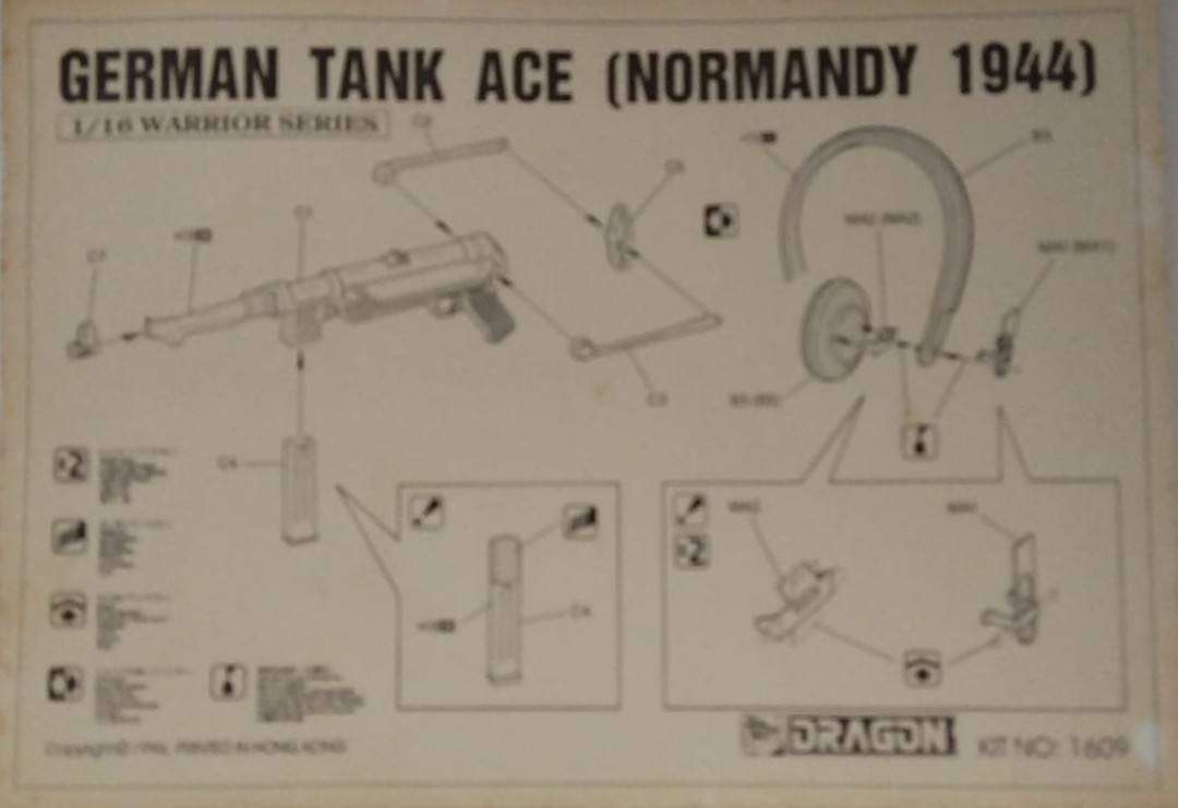 Dragon Model, German Tank Ace Normandy 1944, DN1609, 1/16 Scale,