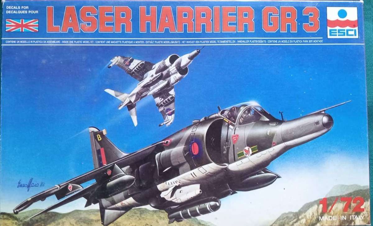 ESCI Model, Laser Harrier GR 3, ESCI 9034, 1/72 Scale,