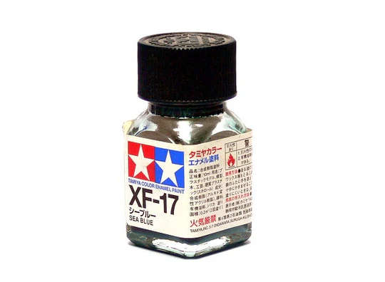 Tamiya Paint, XF-17 Sea Blue Enamel (10ml)