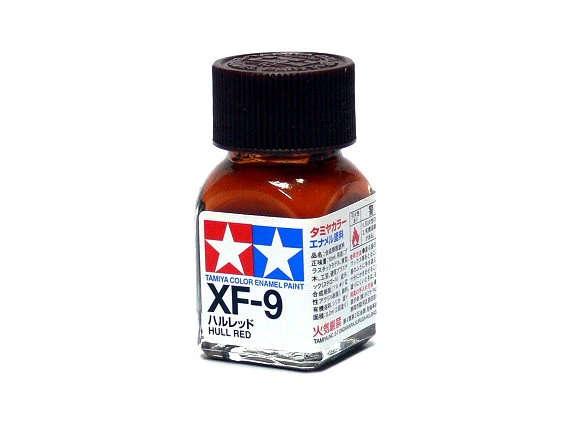 Tamiya Paint, XF-9 Hull Red Enamel (10ml)