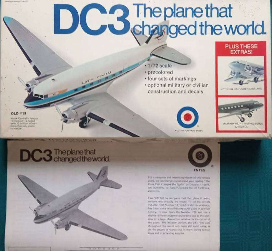 Entex Model, DC3 The plane that changed the world, EN8504, 1/72 Scale
