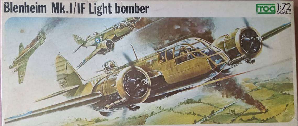 Frog Models, Blenheim Mk.I/IF Light Bomber, F190, 1/72 Scale,