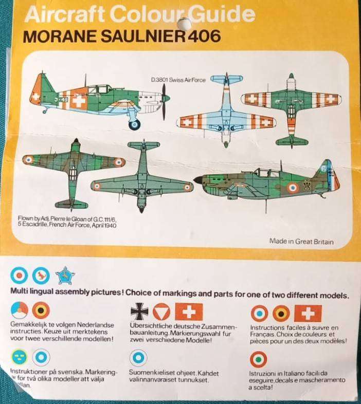 Frog Models, Morane Saulnier 406, F224F, 1/72 Scale,