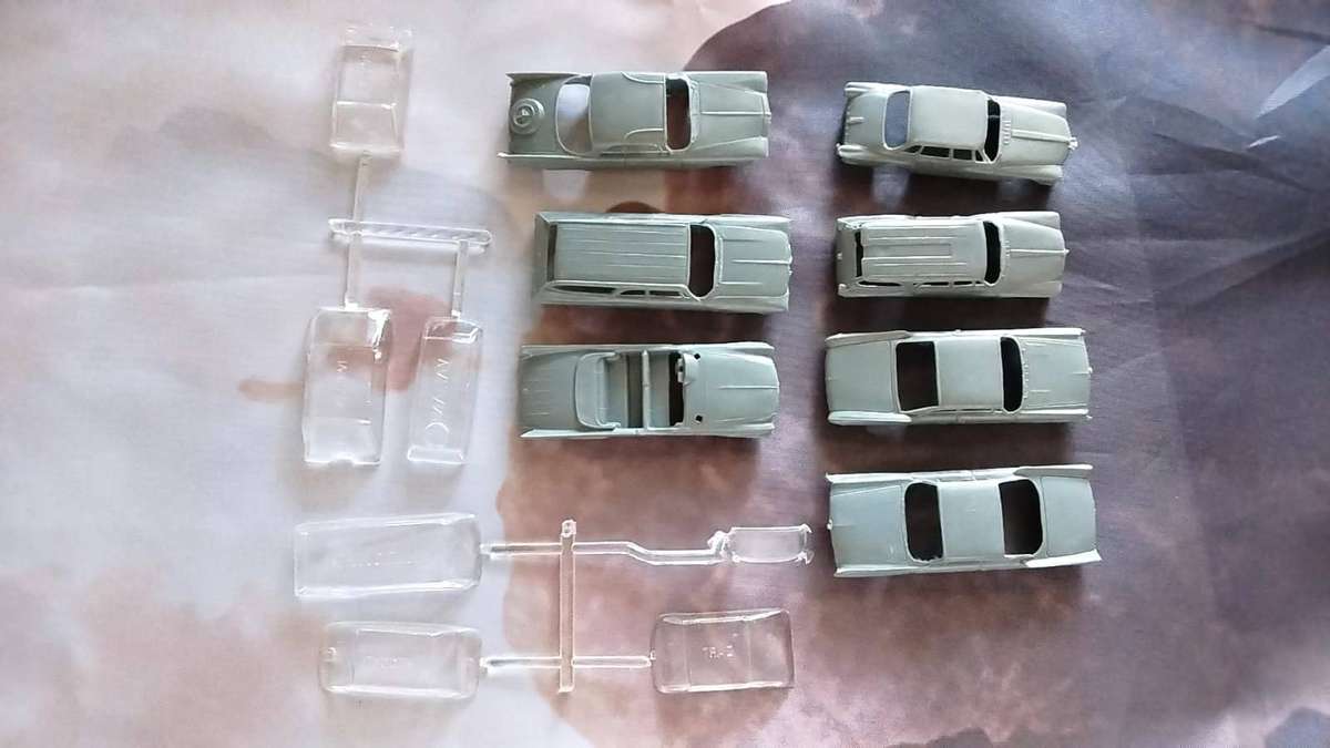 Heljan Models, Car Kit- 7 Different Cars, HO/ 1/87 Scale