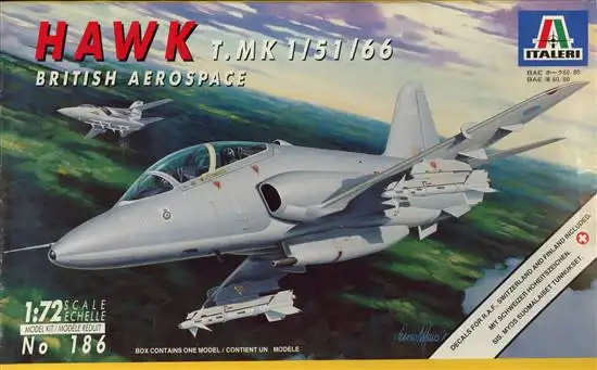 Italeri Model, Hawk T.Mk 1/51/66 British Aerospace - 1/72 Scale (IT186)