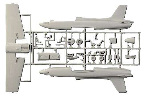 Italeri Model, Aermacchi MB-326, No. 2814, 1:48 Scale.