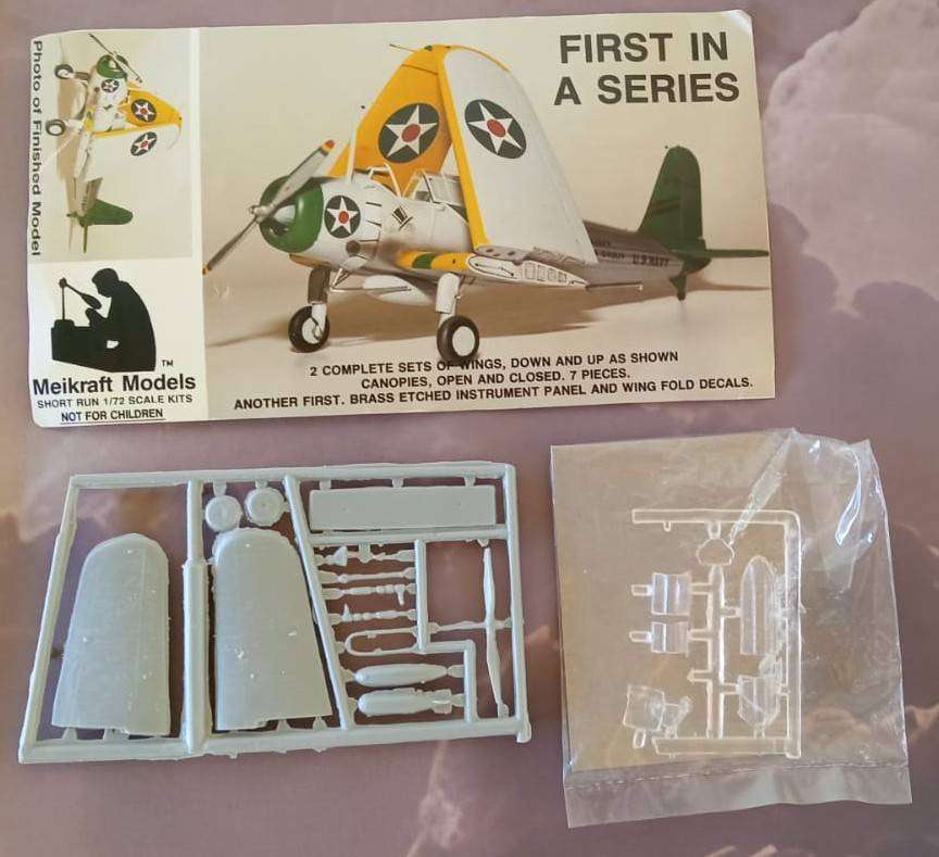 Meikraft Models, Vought SB2U Vindicator, Short Run, 1/72 Scale, No Box, No Decals
