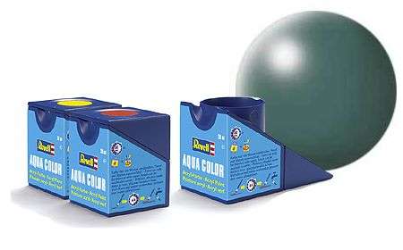 Revell Paint, 364 Leaf Green Silk Aqua Colour Acrylic Paint 18ml