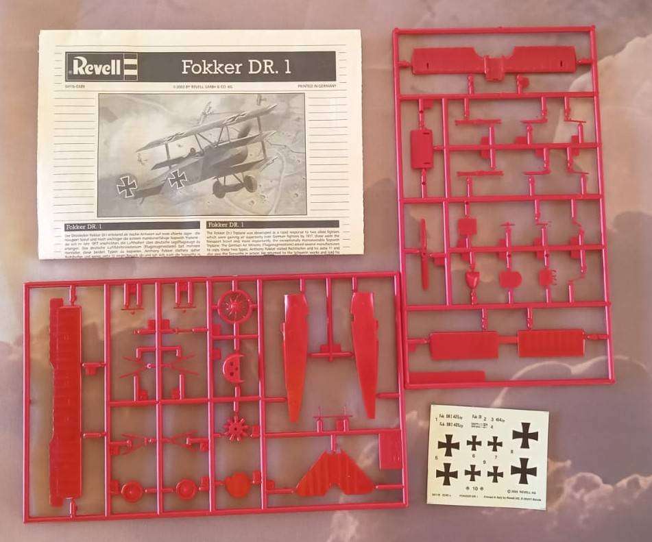 Revell Models,  Fokker Dr.1 Triplane, REV 04116, 1/72 Scale, No Box