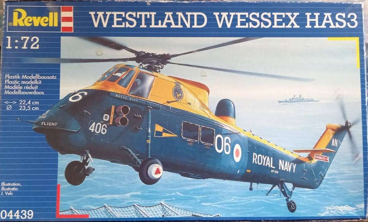 Revell Model, Westland Wessex HAS3, Rev04439, 1:72 Scale