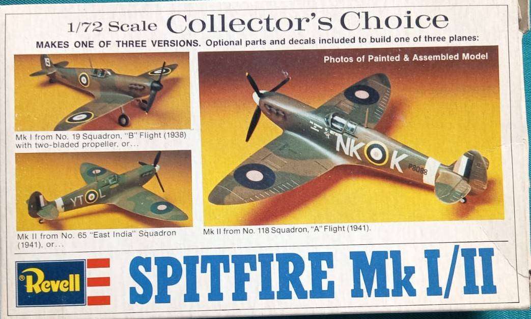 Revell Models, Spitfire Mk I/II Collector's Choice, Rev H-77, 1/72 Scale,