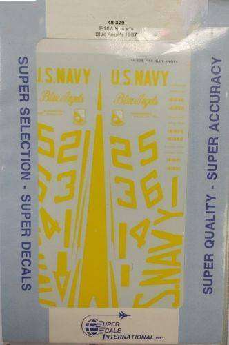 Super Scale International Inc,F-18A Hornets, Blue Angels 1987, 48-329, 1/48th Scale