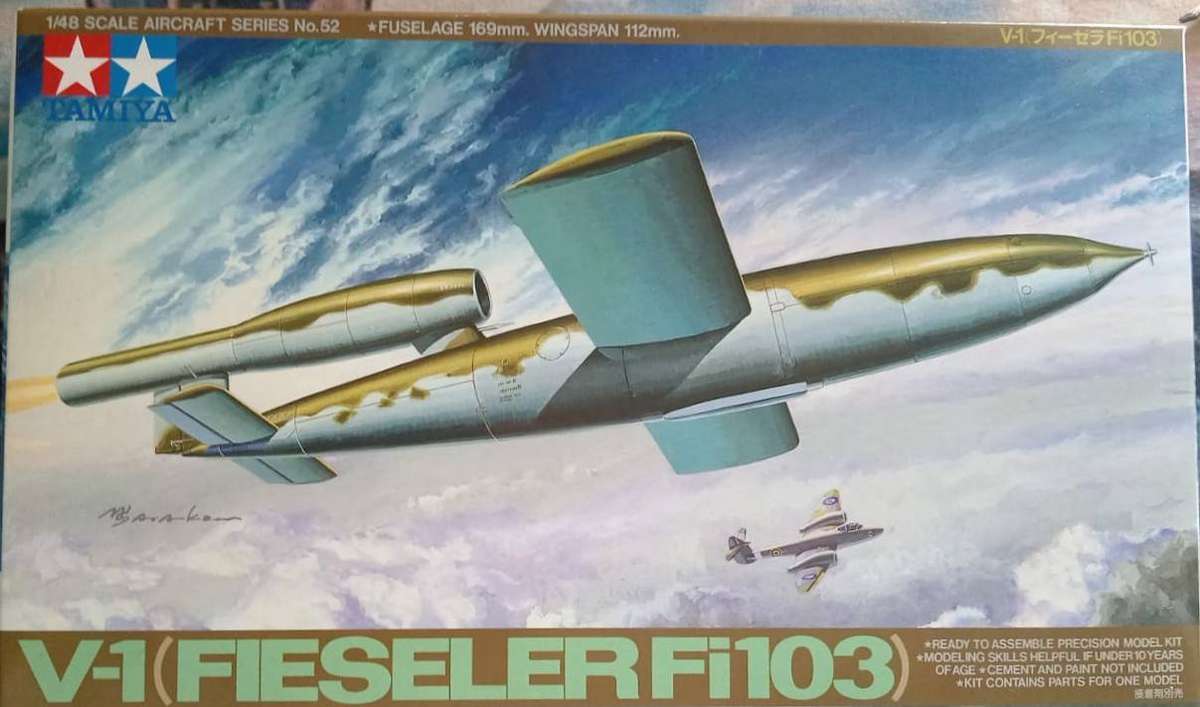 Tamiya Models, V-1 (Fieseler Fi103), TAM61052, 1:48 Scale