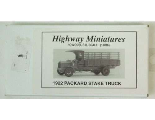 Jordan Products, Highway Miniatures 1922 Packard Stake Truck Kit 360-231 HO