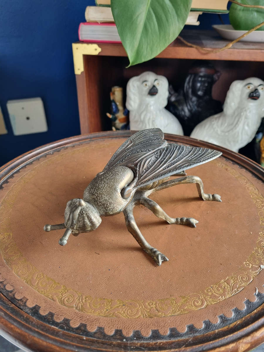 Vintage Metal Fly Ashtray