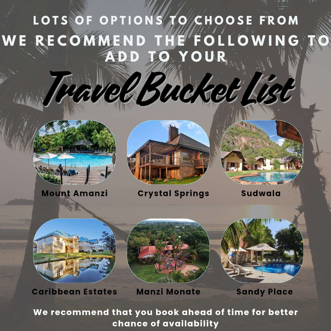 Weekend Accommodation at Various Resorts in South Africa