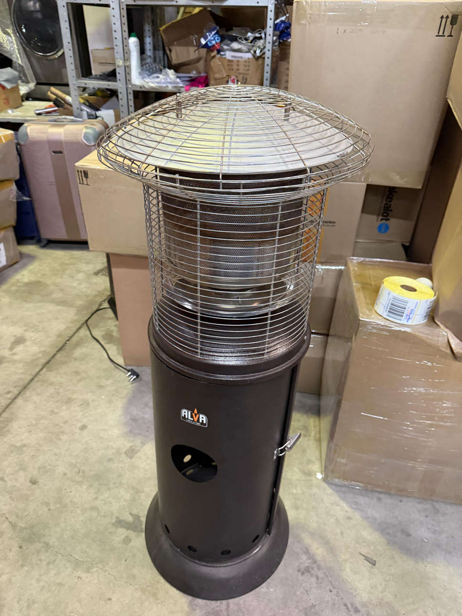 Short Stand Gas Patio Heater 1.25m - Hammertone NOT WORKING AS IS