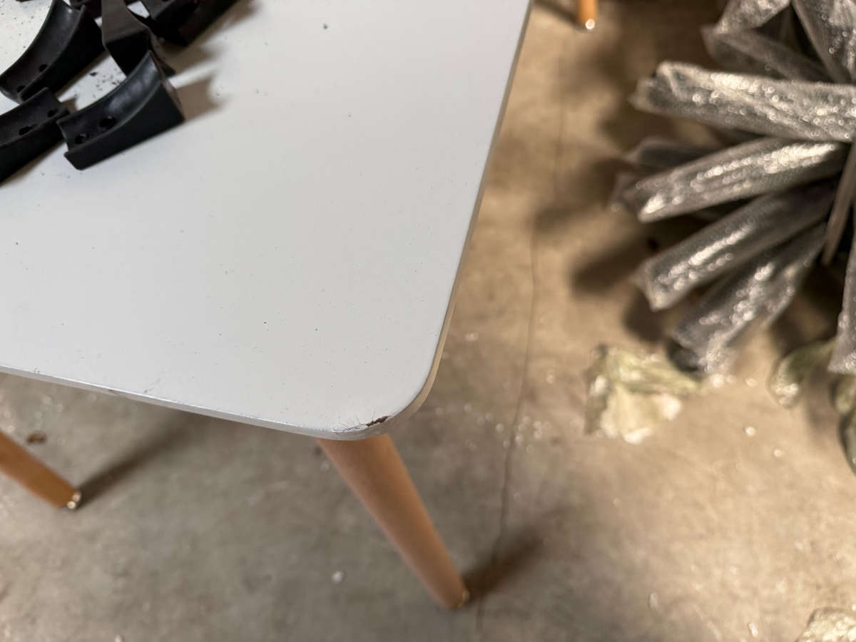 Rectangular Dining and Workplace Table - Size 1.2M - White