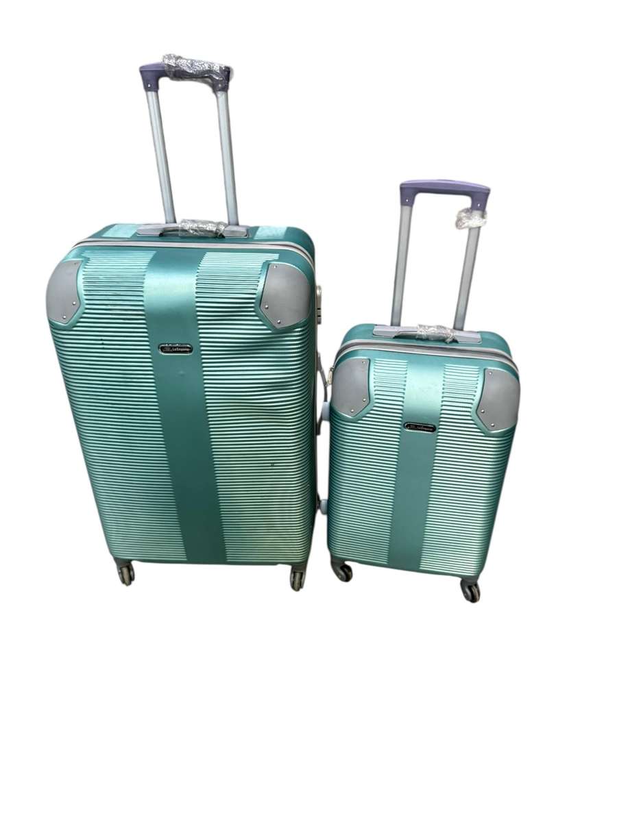 2 Piece Hard Shell Luggage Set - Apple Green