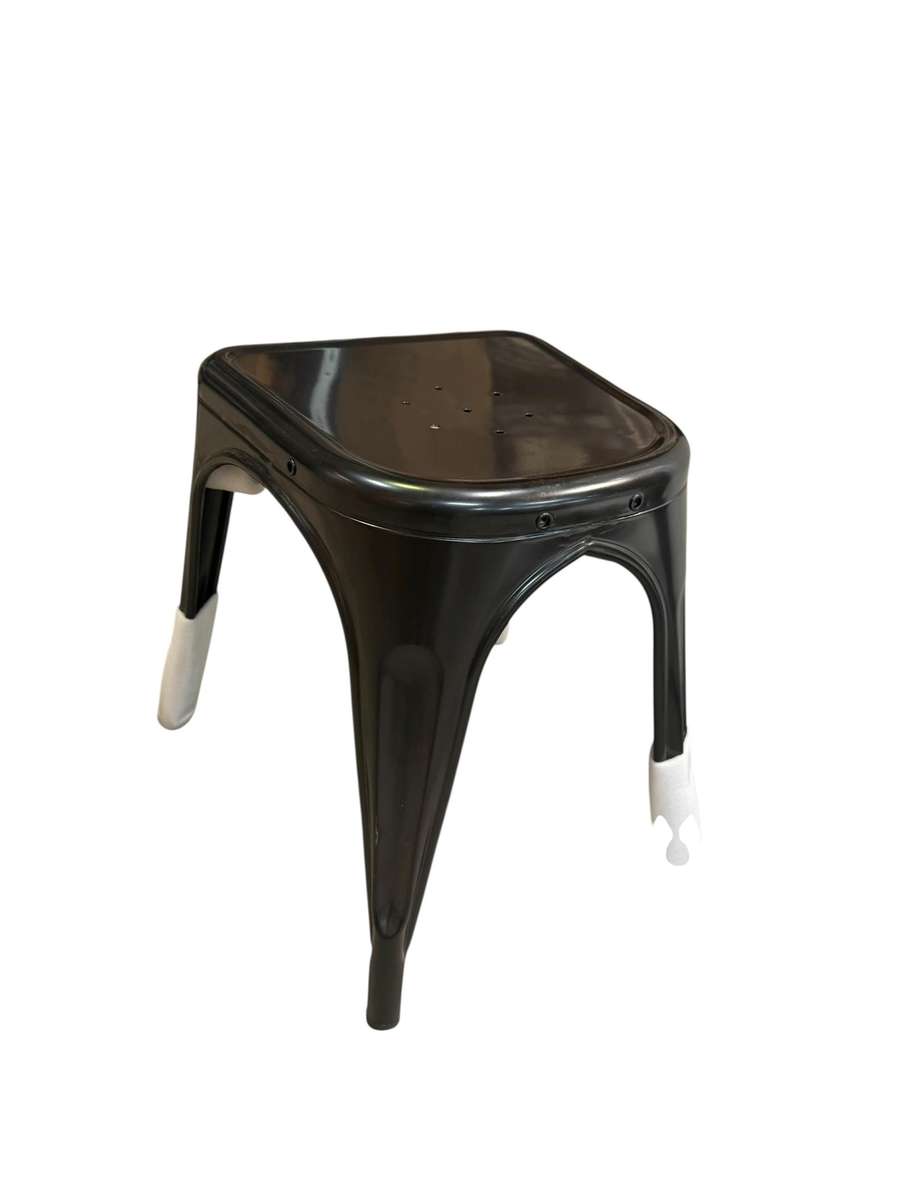 Steel Stool Metal Black 44cm Height Brand New High Quality