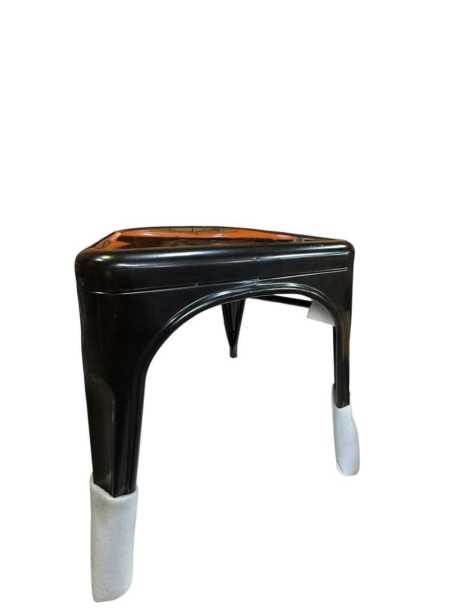 Steel Stool Metal Black 44cm Height Brand New High Quality