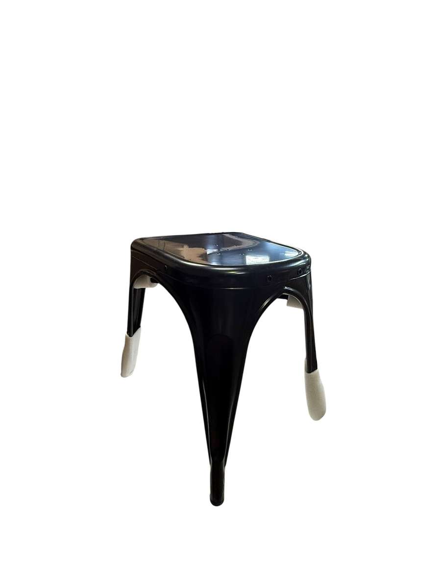 Steel Stool Metal Black 44cm Height Brand New High Quality