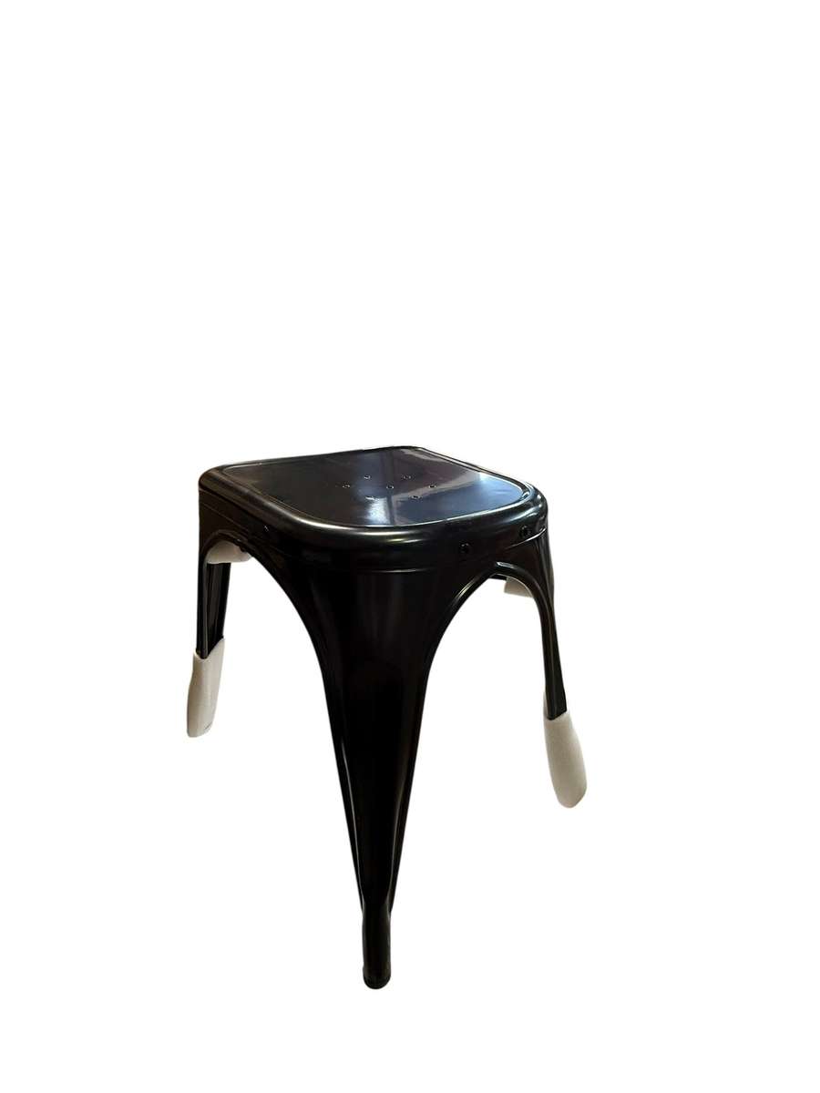 Steel Stool Metal Black 44cm Height Brand New High Quality